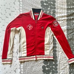 Fila women Settenta Vintage style Tennis Canada Jacket Size Medium